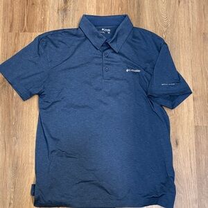 Columbia Men's Dark Blue Polo Shirt Omni-wick